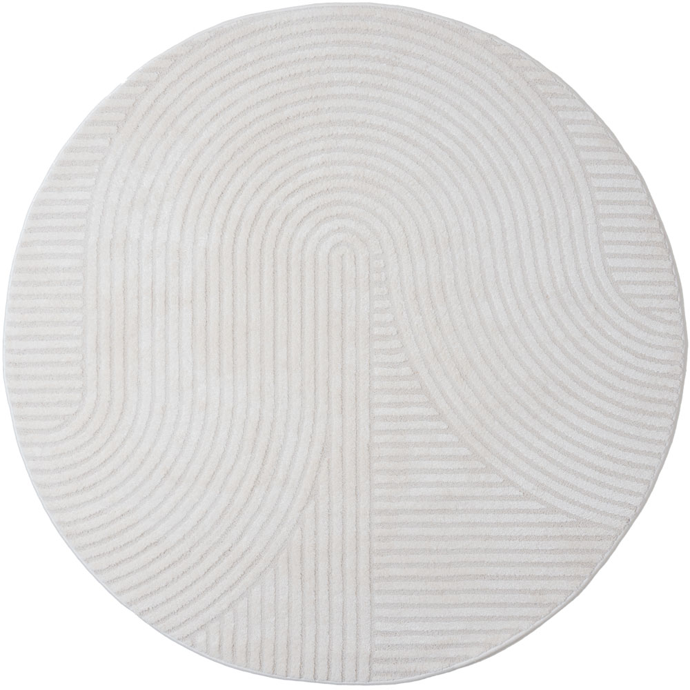 Vloerkleed Ella cream rond ø160 cm