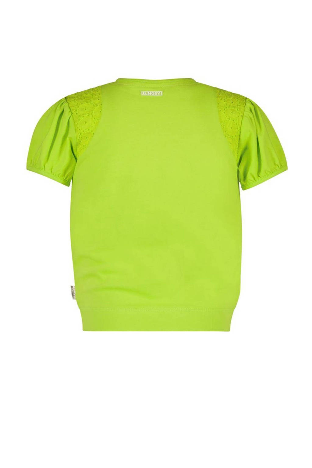 B.Nosy T-shirt met printopdruk gifgroen