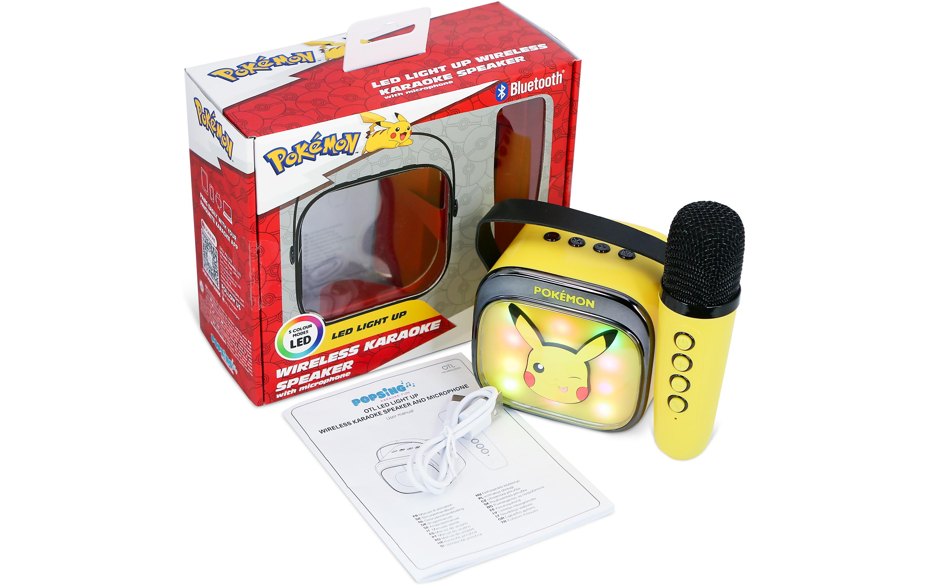 Pokemon LED Wireless Karaoke Lautsprecher und MikrofonMit LED-Leuchten