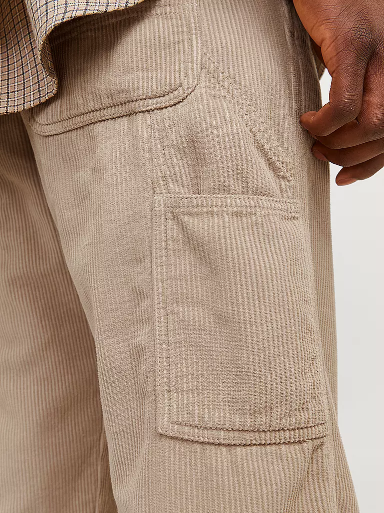 JACK & JONES Cordhose Flared Fit JJSTEDDIE beige