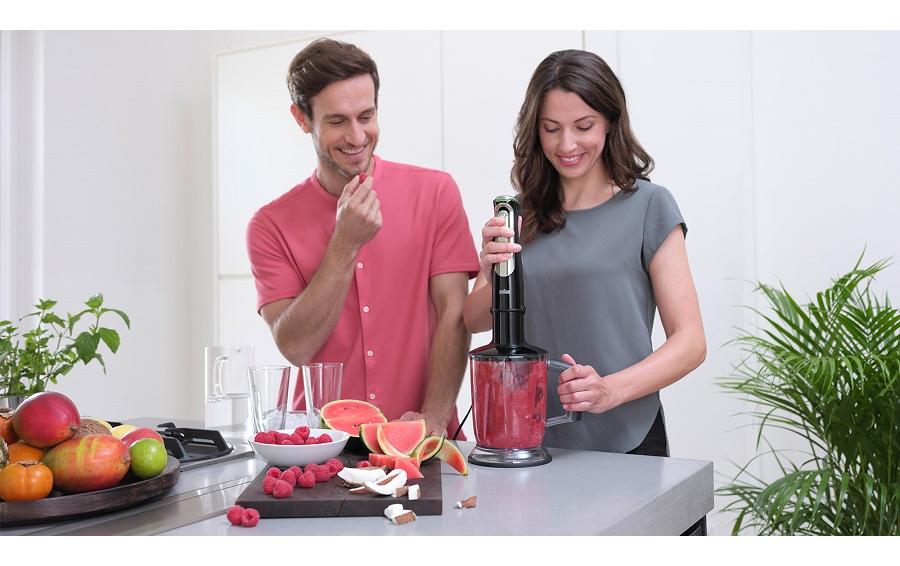 Stabmixer MultiQuick 9 MQ9147X Schwarz/Silber<br>Handliches Stabmixer-Set mit einer Motorleistung von 1200 W