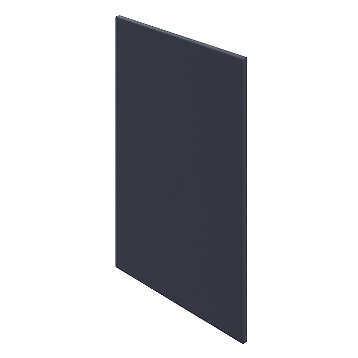 Joue de finition caisson bas Goodhome Garcinia bleu mat H. 90 cm x l. 61 cm x Ep. 18 mm
