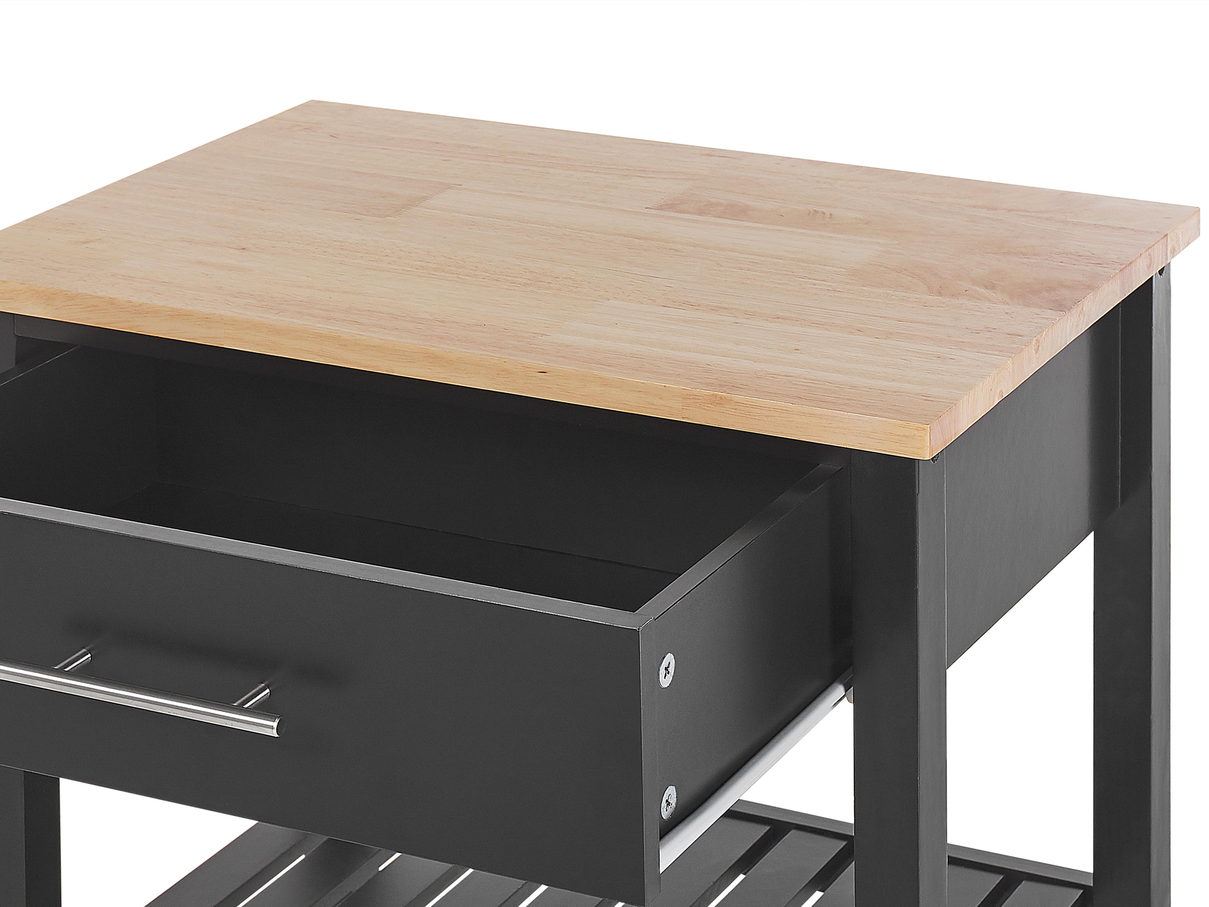 Keukentrolley HIUMA Hout Zwart