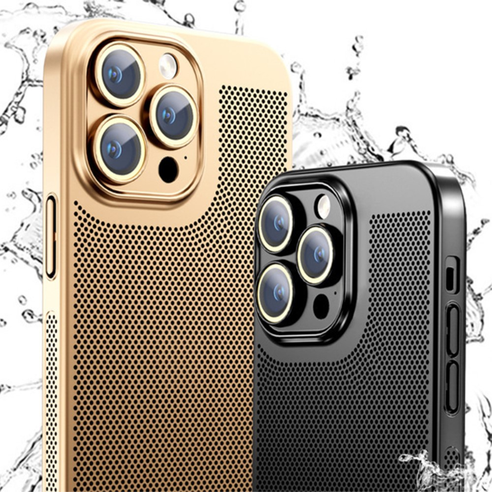 iPhone 15 Hardcase Hülle mit Kameraschutz - Rosegold