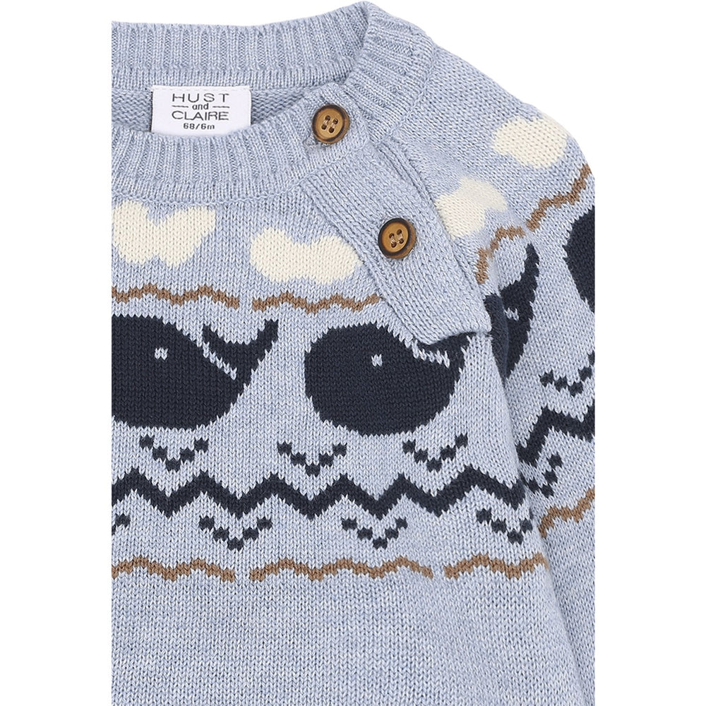 Køb Hust & Claire Sky Melange Pilou Pullover