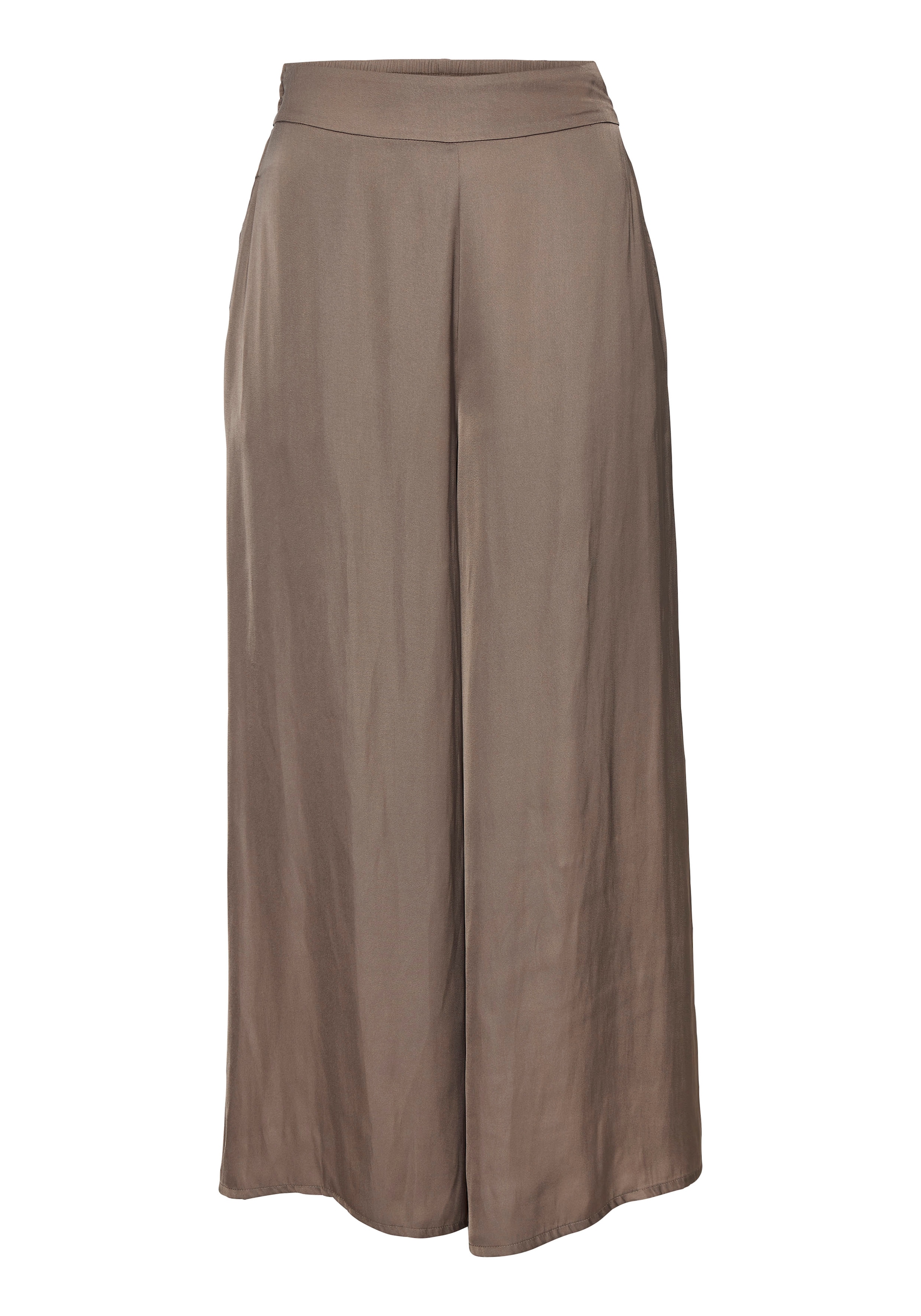 LASCANA Webhose  aus leichter Satinqualität, weite Palazzohose mit Taschen, Stoffhose