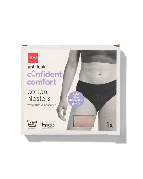 Culotte d'incontinence en coton pour légères fuites urinaires beige