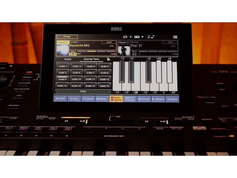 Korg Keyboard Pa5X 76 Oriental Keyboard mit 76 Tasten aus der Arranger-Serie