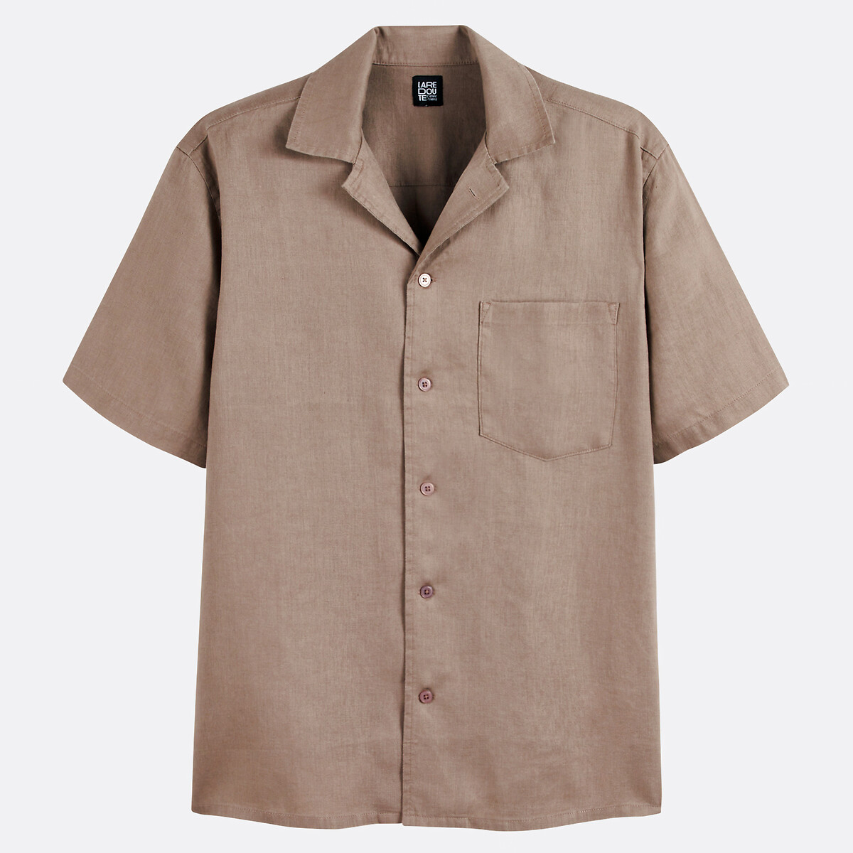 COLEÇÕES LA REDOUTE<br>Camisa reta de linho