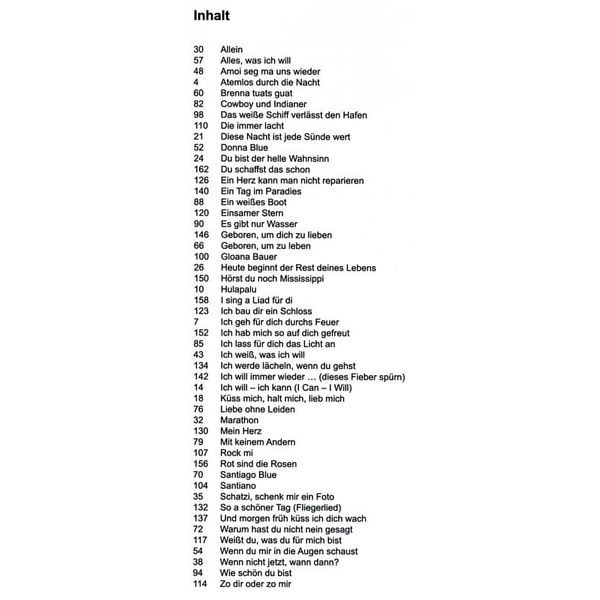Musikverlag Hildner 50 deutsche Schlager und Hits