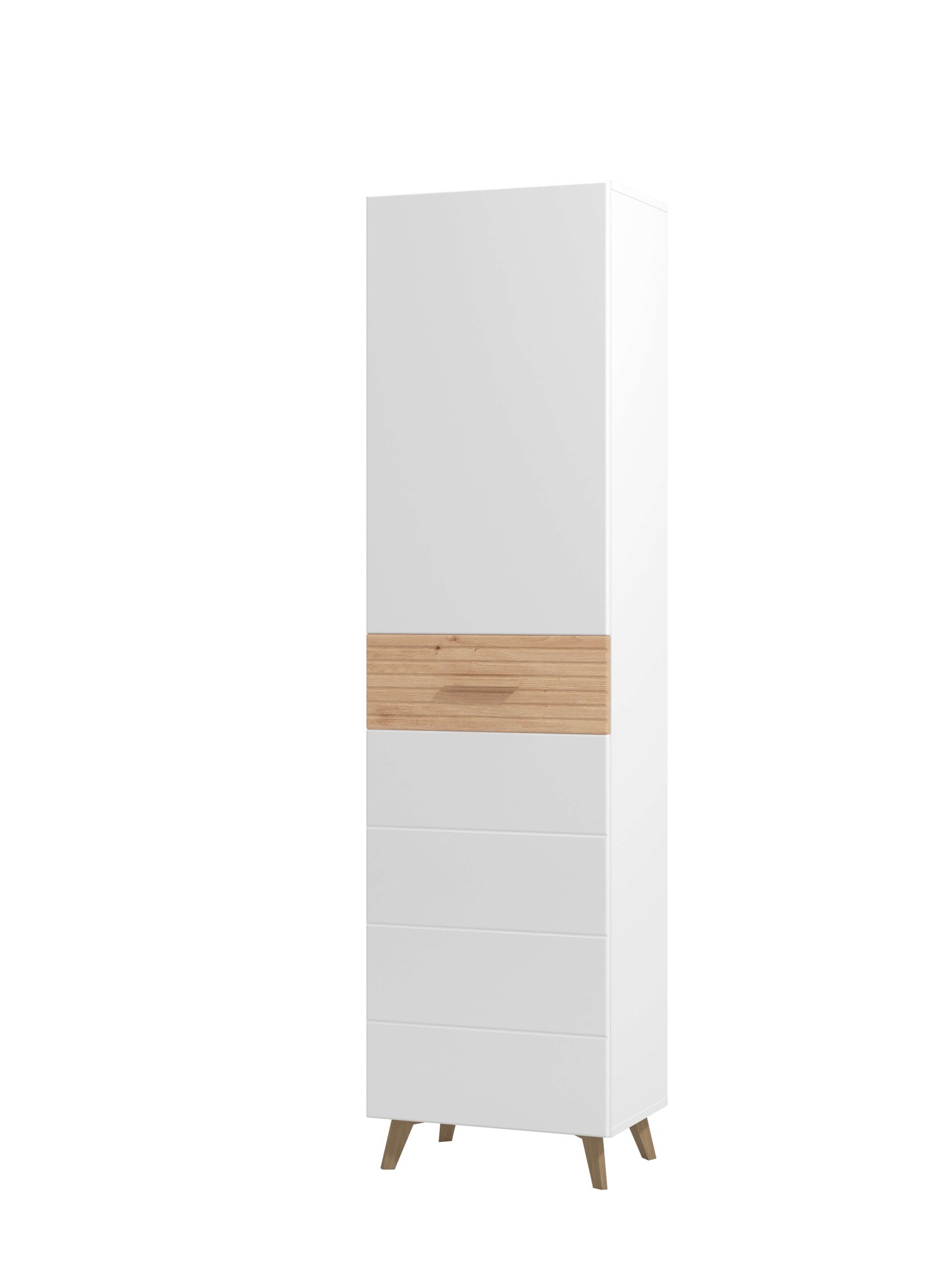 Home affaire Garderobenschrank »Sein, Kleiderschrank, Stauraumschrank, Flurschrank, Höhe 193 cm« Hochglanzfronten, ausziehbare Kleiderstange, Breite 51,5 cm