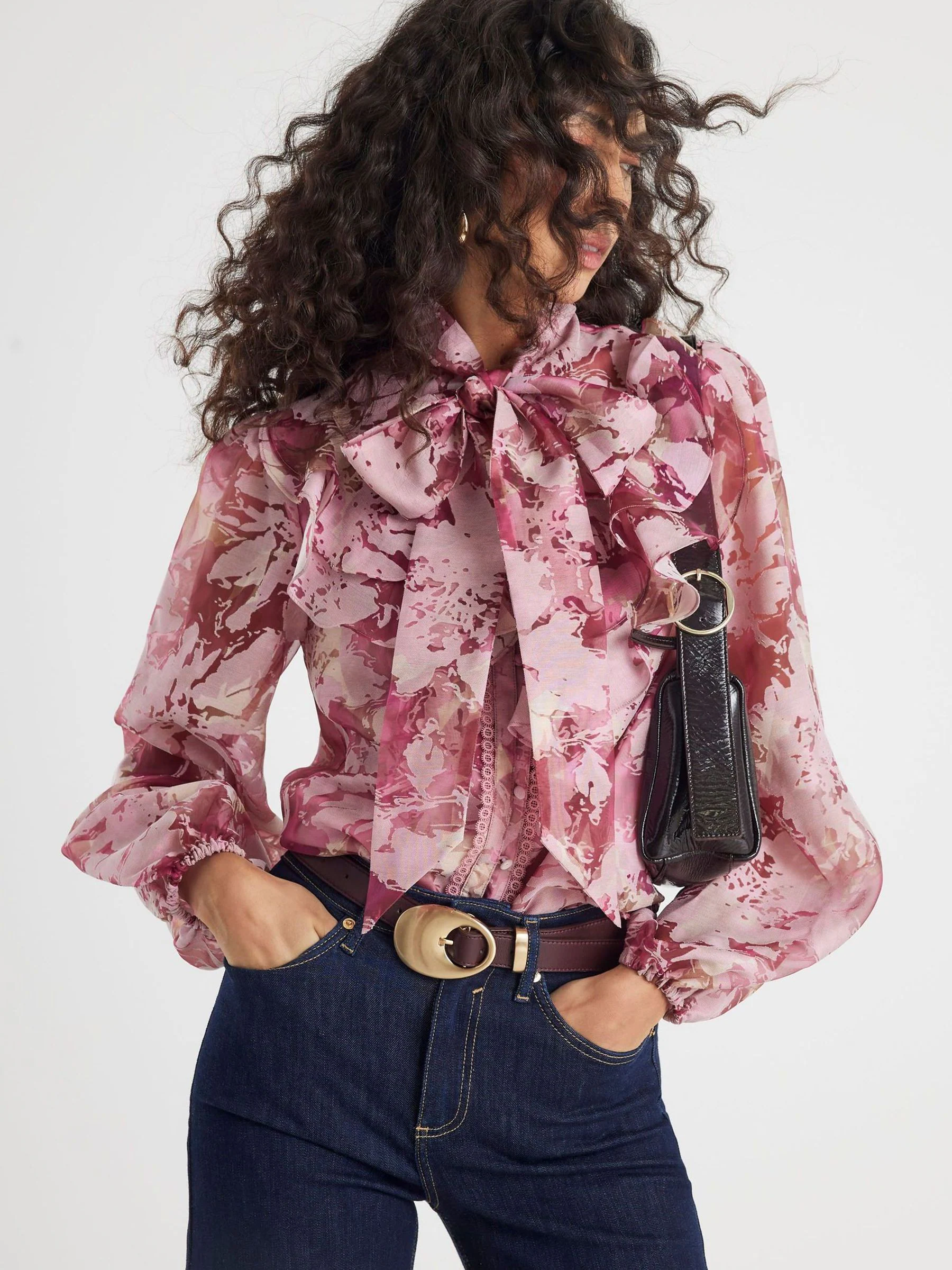 River Island Premium Floral Print Shirt