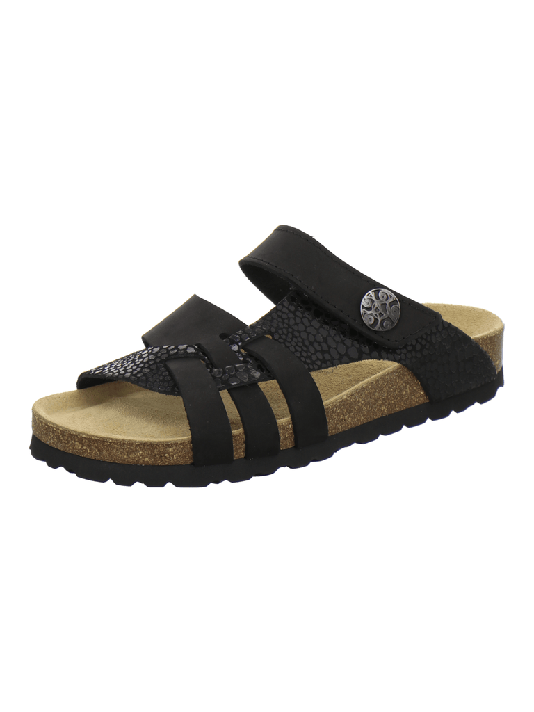 Pantoletten Damen Kralle schwarz
