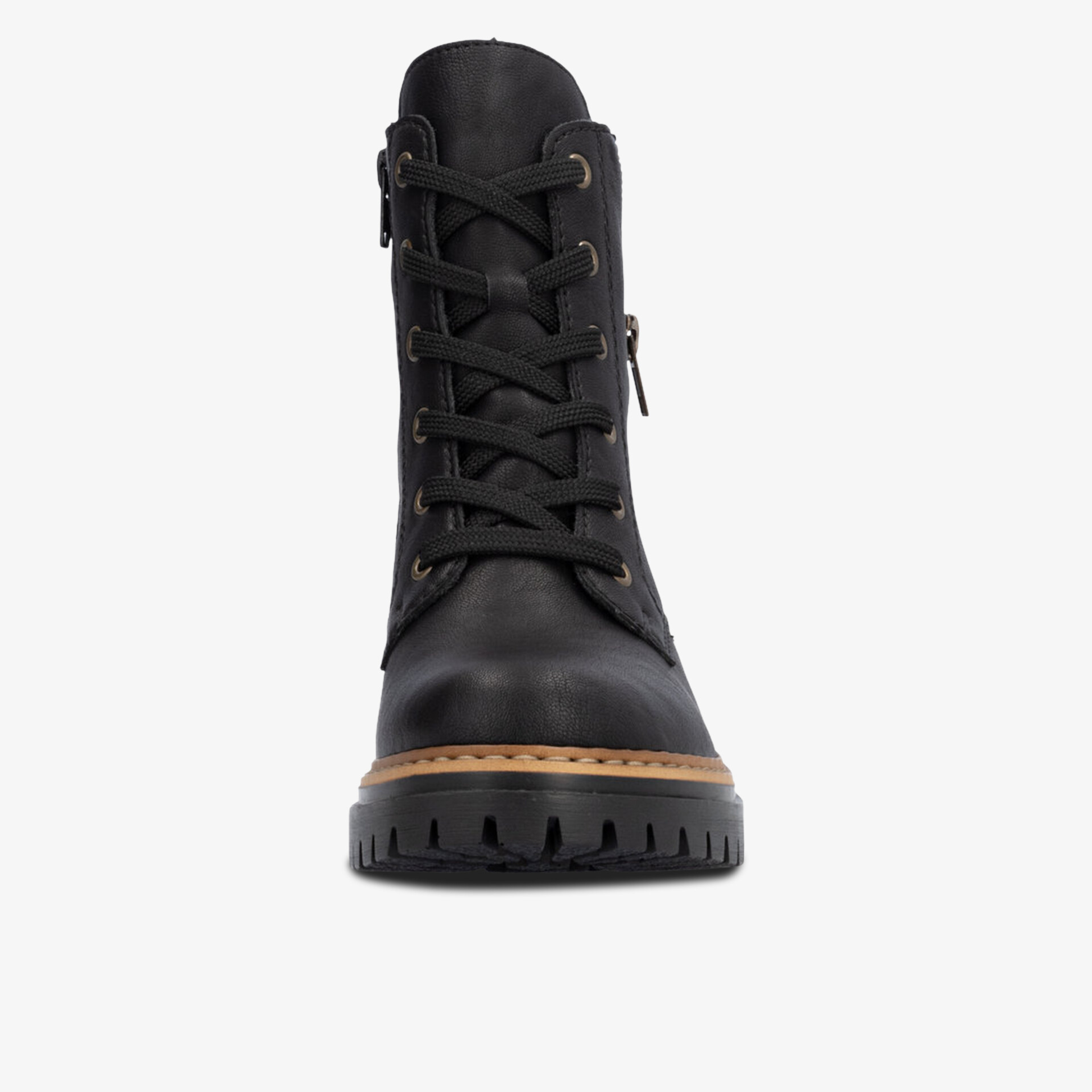 rieker Damen Schnürstiefeletten schwarz