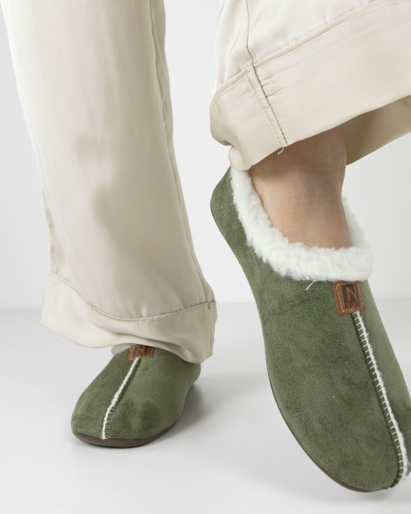 Nelson Home Pantoffels  - groen