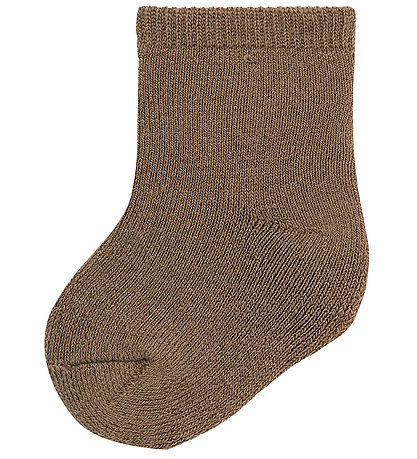 Name It Strømper - Uld/Bomuld - NbfWaksi - Walnut