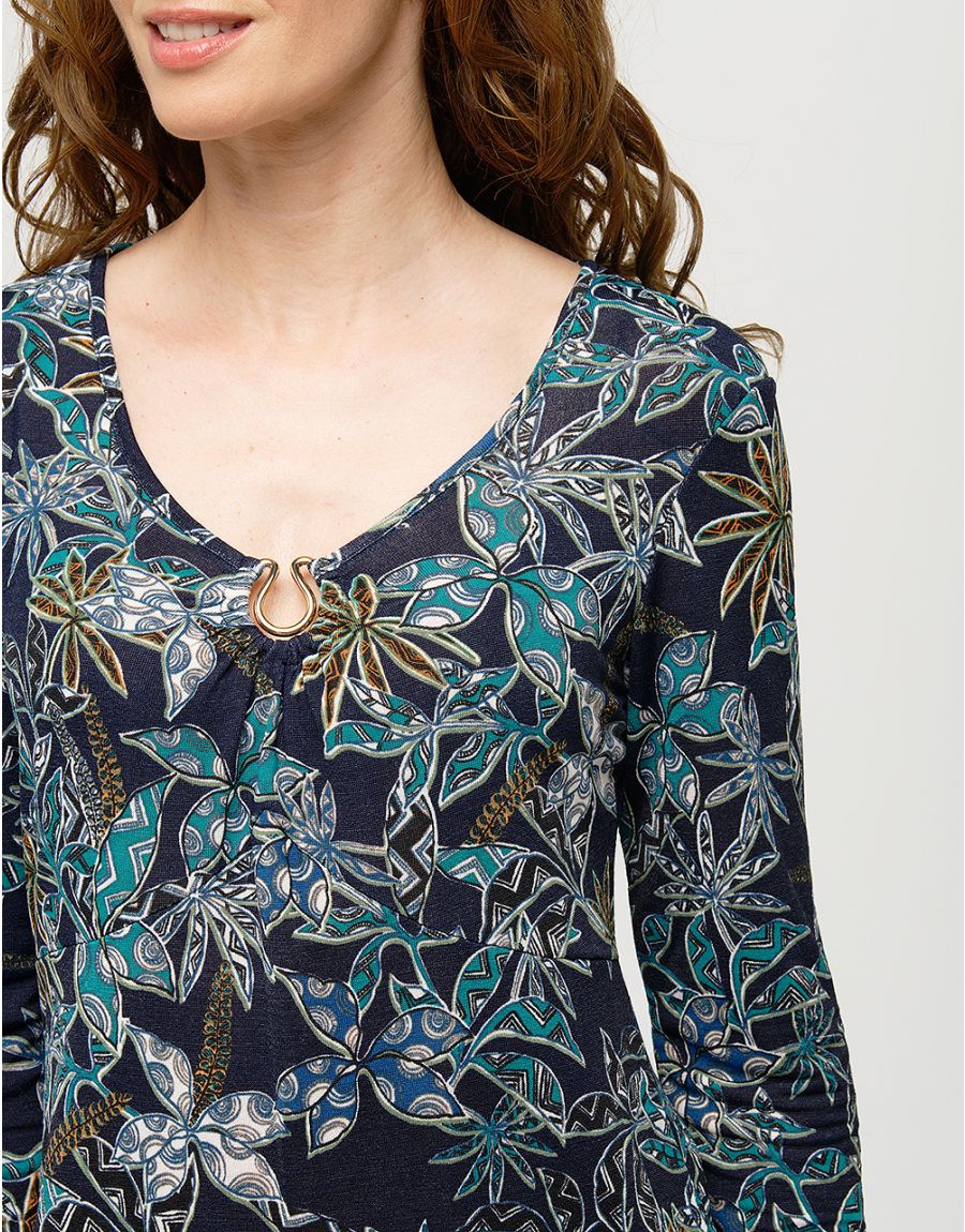 T-shirt imprimé bleu