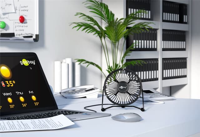 USB-ventilator til skrivebordet