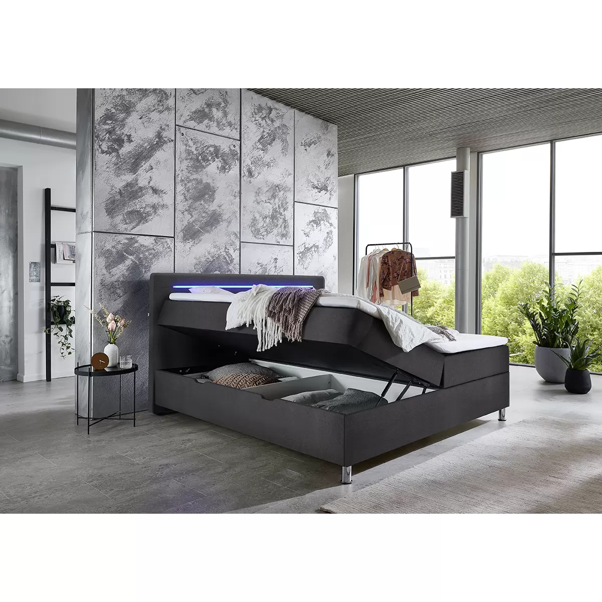 Boxbett Candela 180x200 Anthrazit