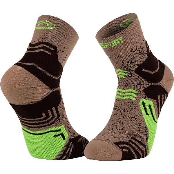 Chaussette randonnée BV SPORT TREK GR MID BEIGE/VERT