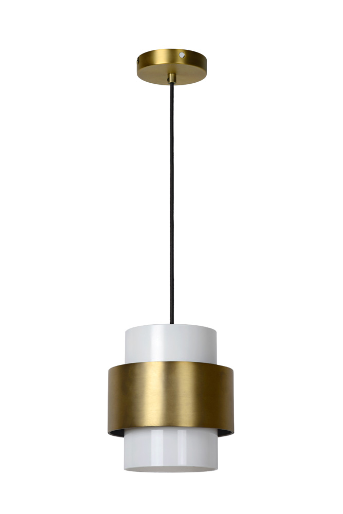 Lucide Firmin hanglamp 20cm 1x E27 goud mat