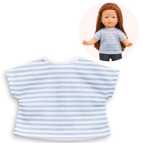Corolle gestreept t-shirt voor stapop - 36 cm