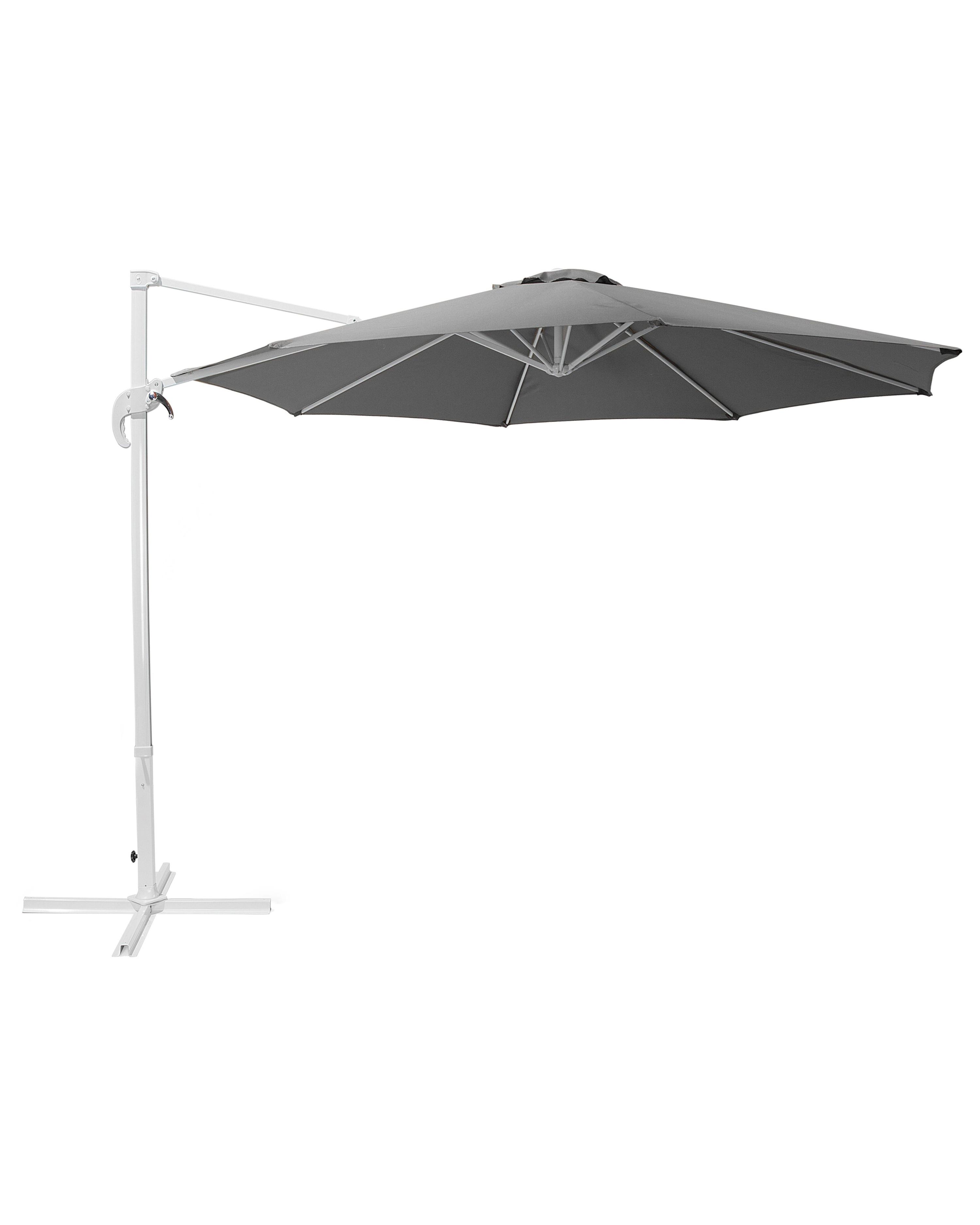 Zweefparasol 300 cm SAVONA Grijs Donkergrijs