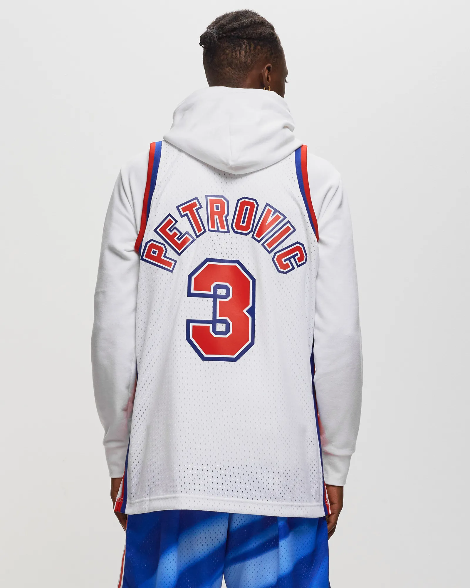 Camisa Mitchell & Ness NBA Swingman do New Jersey Nets, temporada 1992-93, Drazen Petrovic #3