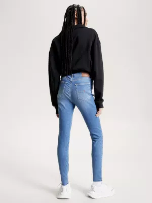 Calça jeans super skinny de cintura alta Sylvia