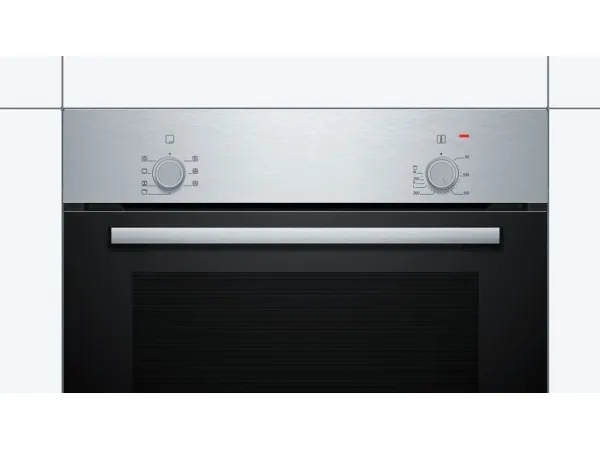 Bosch HBF010BR1S Serie | 2, Indbygningsovn, 60 x 60 cm, rustfrit stål