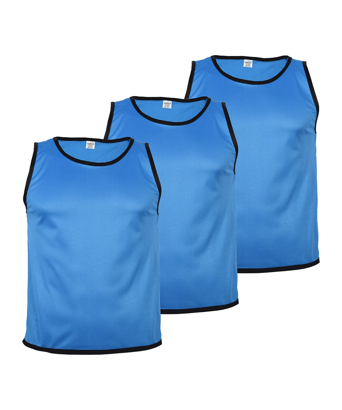 Cawila ACADEMY Trainingsleibchen 3er Set Kids Blau