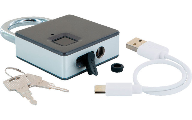 Schwaiger Bügelschloss mit Fingerabdrucksensor