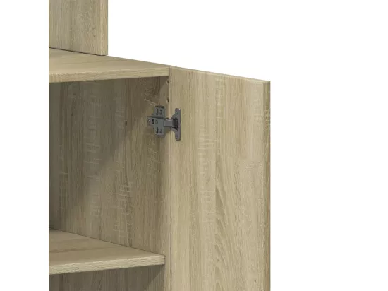 Armoire de cuisine chêne sonoma 60x50x180 cm bois d'ingénierie