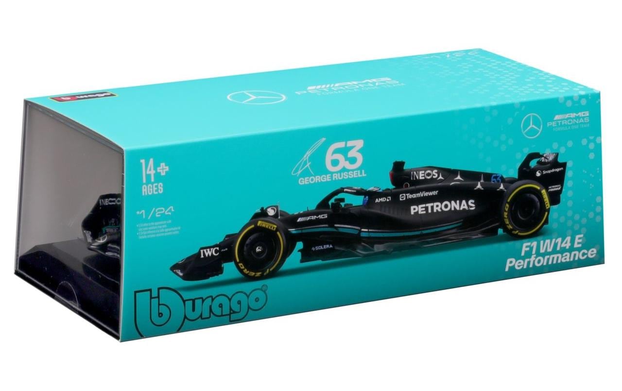 Mercedes-AMG F1 W14 E Perf. Russell 2023 1:24Sammlermodell im Massstab 1:24