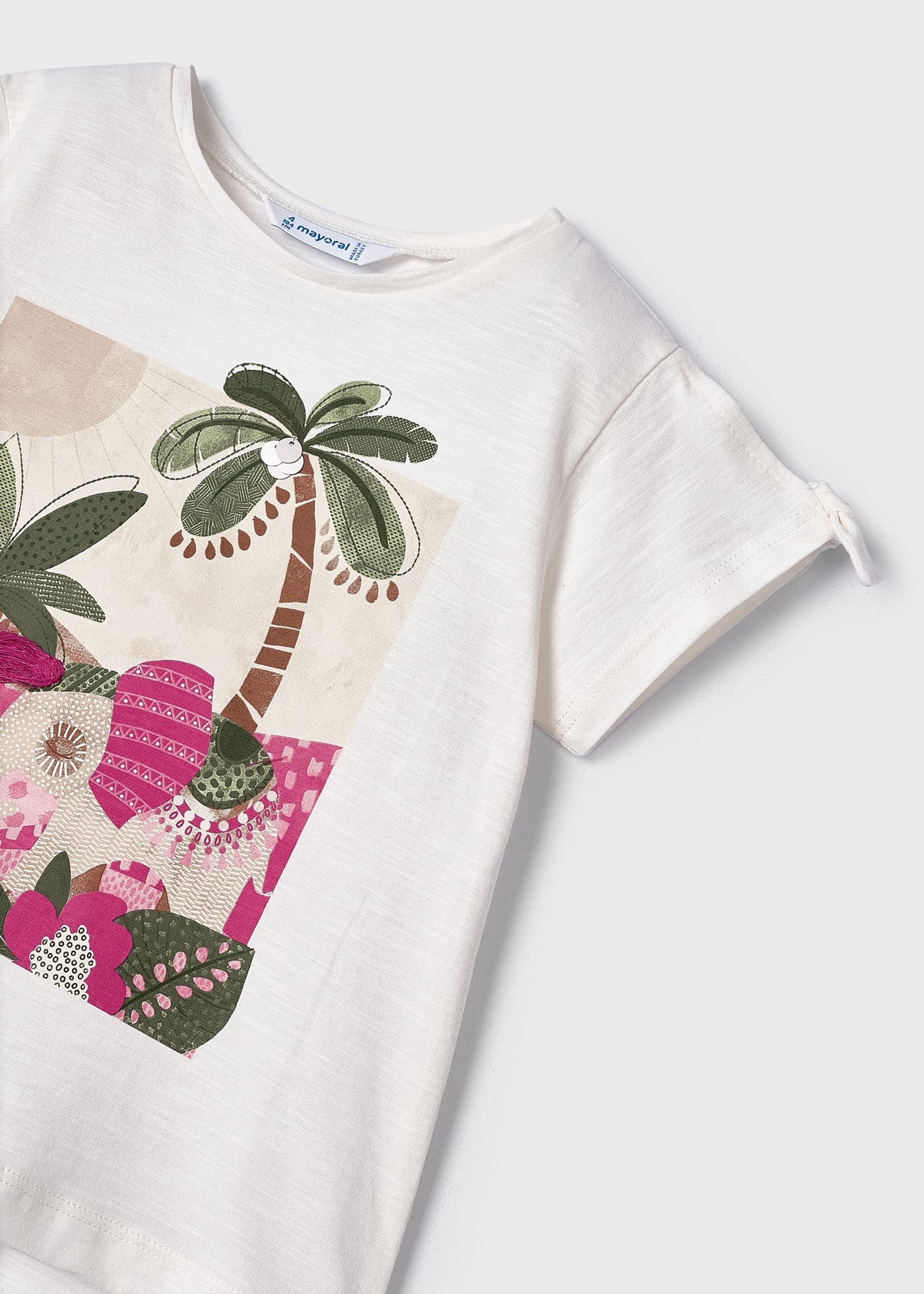 Conjunto de duas peças em algodão sustentável para meninas