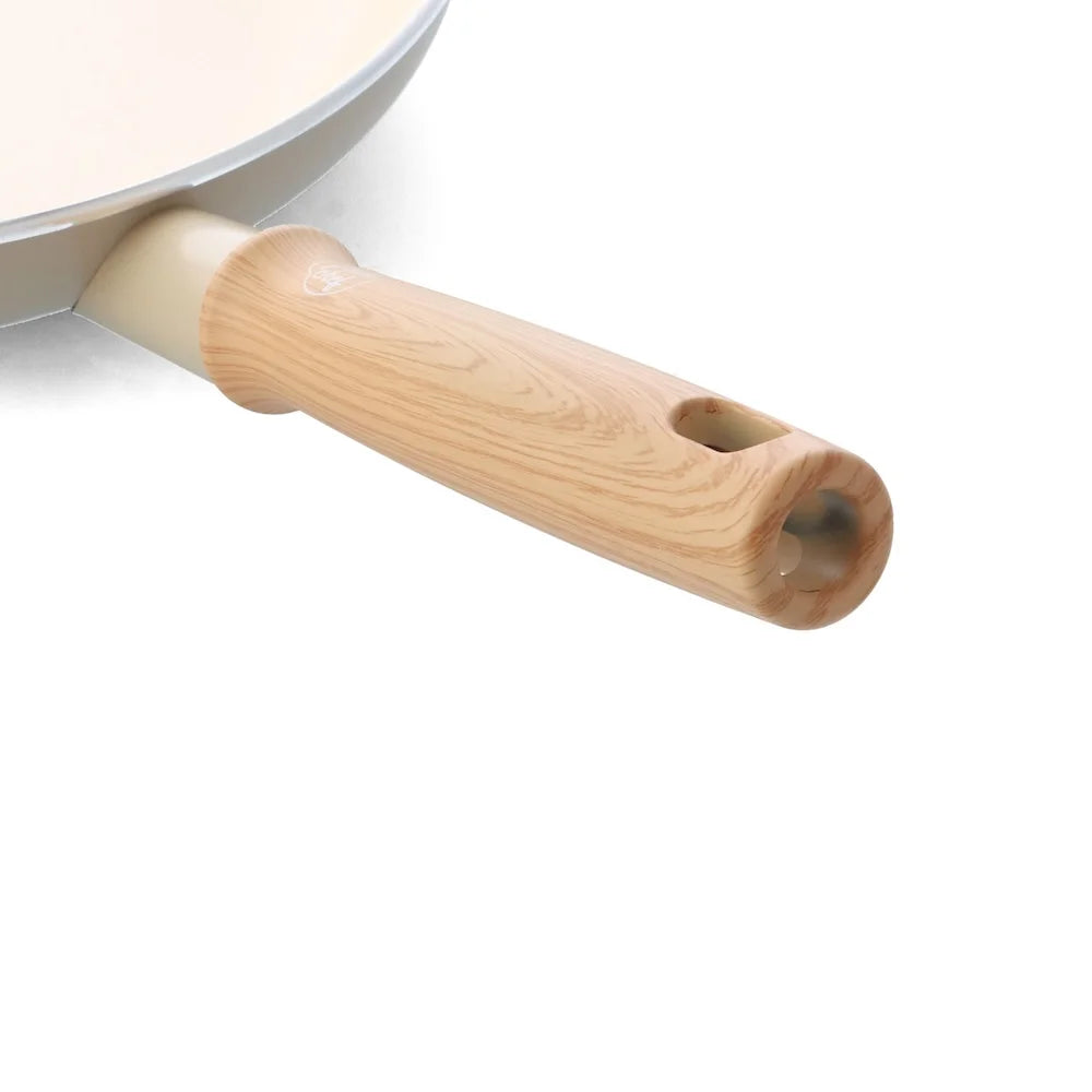 GreenChef Nordics Wokpan 28 cm Antiaanbak Crème