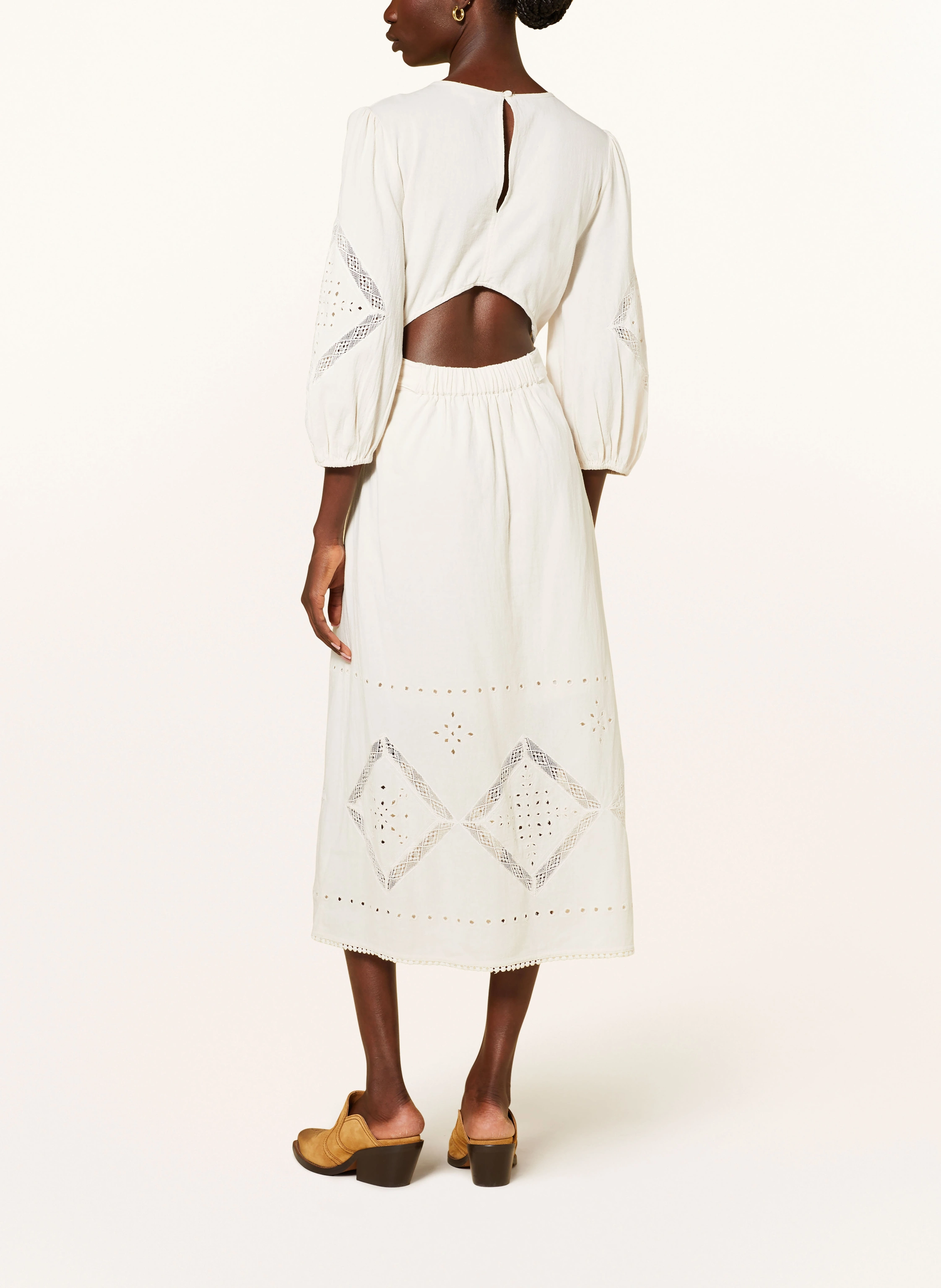 ba&sh Kleid ELVINA mit 3/4-Arm und Cut-out
