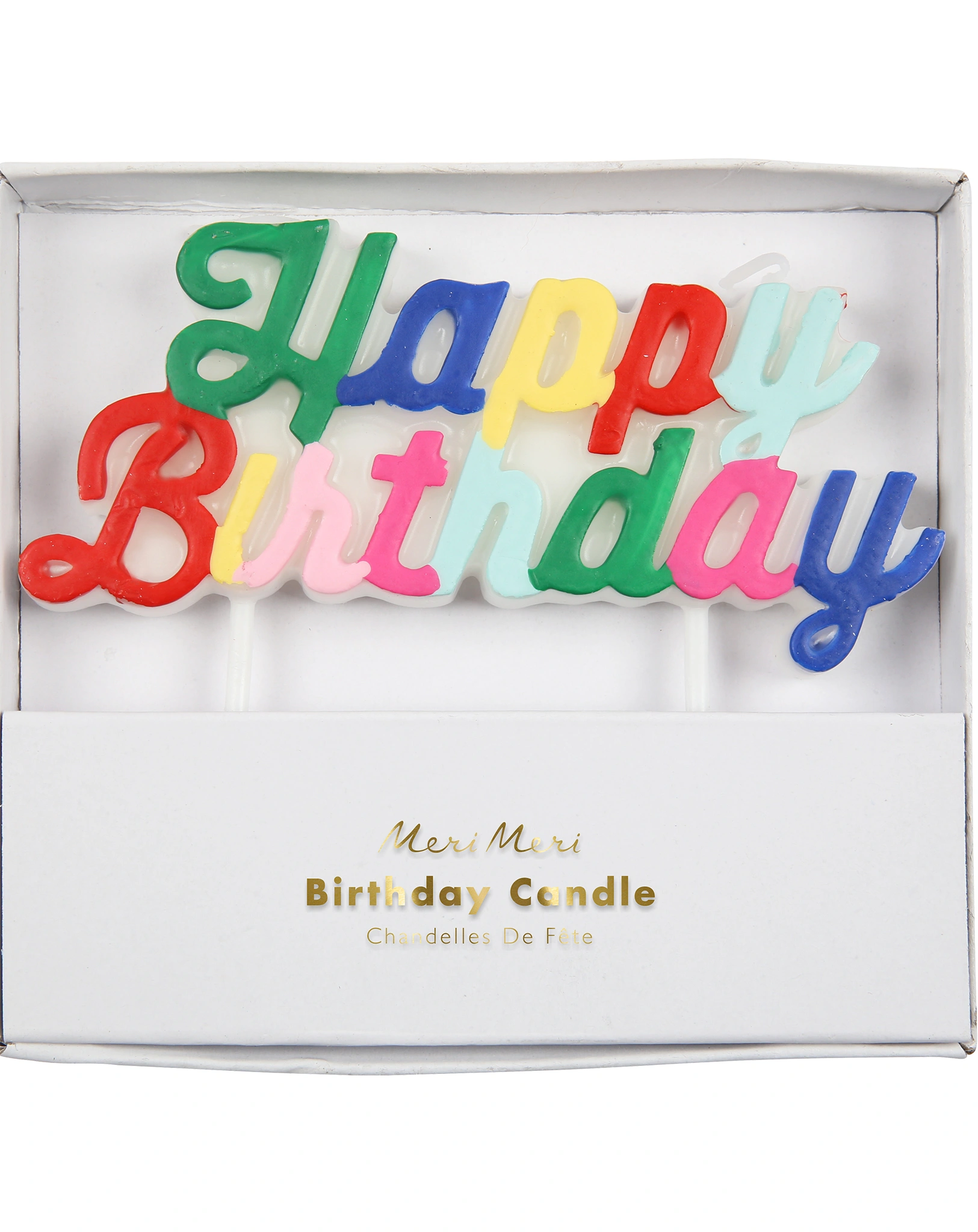 Kuchenkerze HAPPY BIRTHDAY - MULTICOLOUR