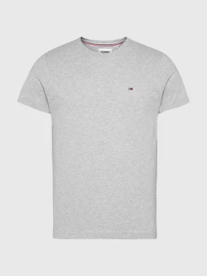 Camiseta de gola redonda com modelagem regular