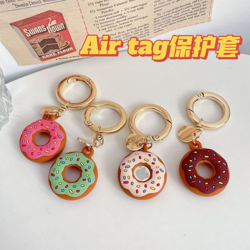 Galeon - Donut Siliconen AirTag Case Sleutelhanger