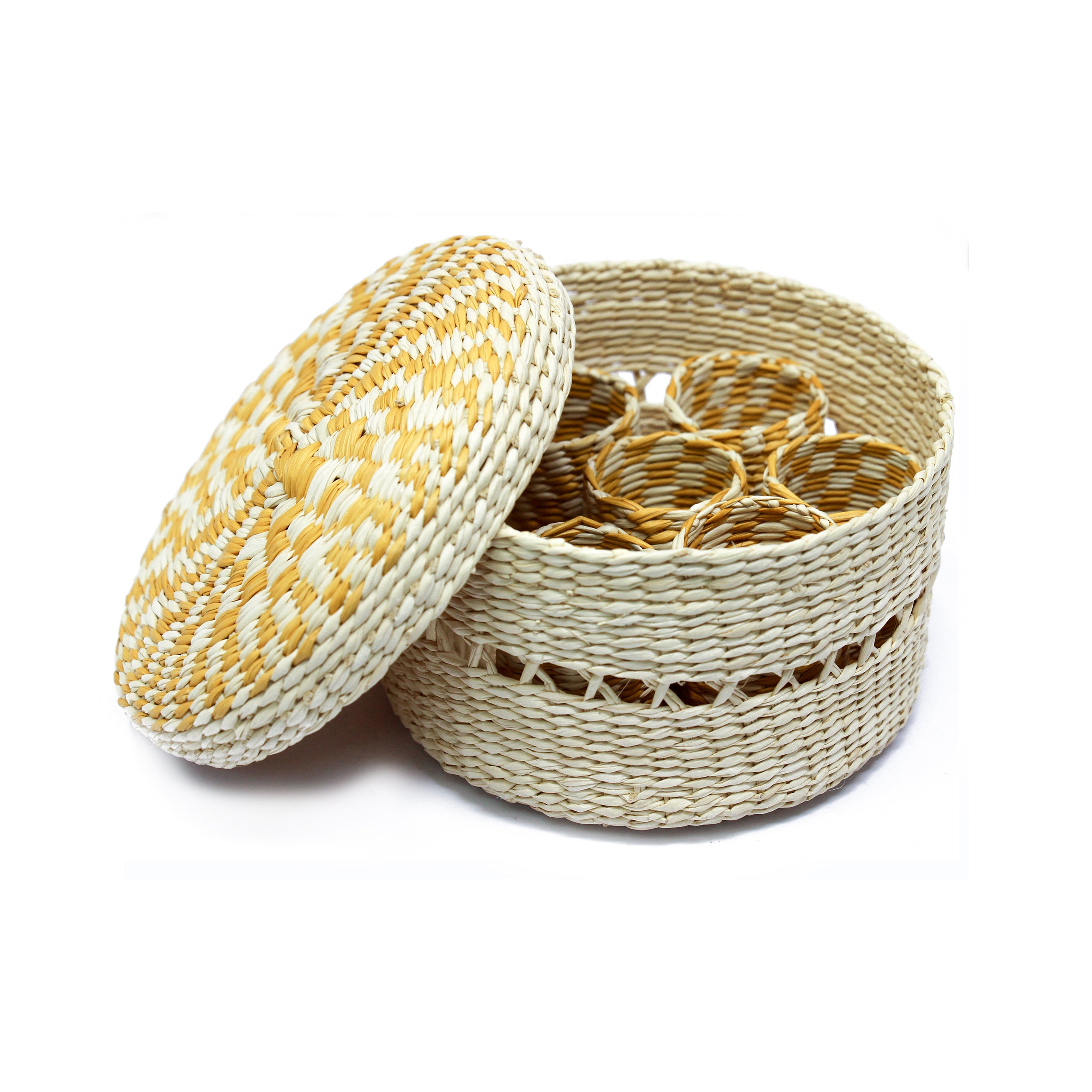 Rond de serviette en boîte (lot de 6 ronds de serviette)