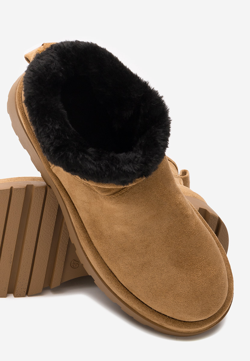 Bottines doublées femme chameau Tenderly