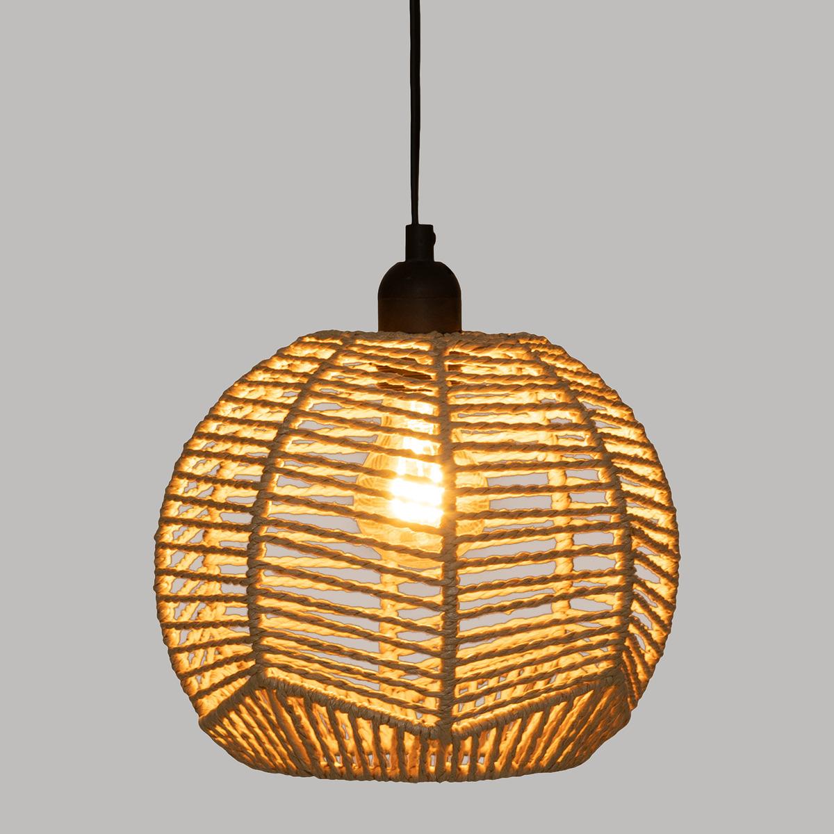 SUSPENSION CORDE CAREN NATUREL D.24CM