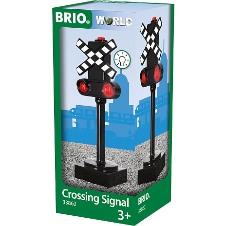 BRIO 33862 Jernbaneskilt med lys