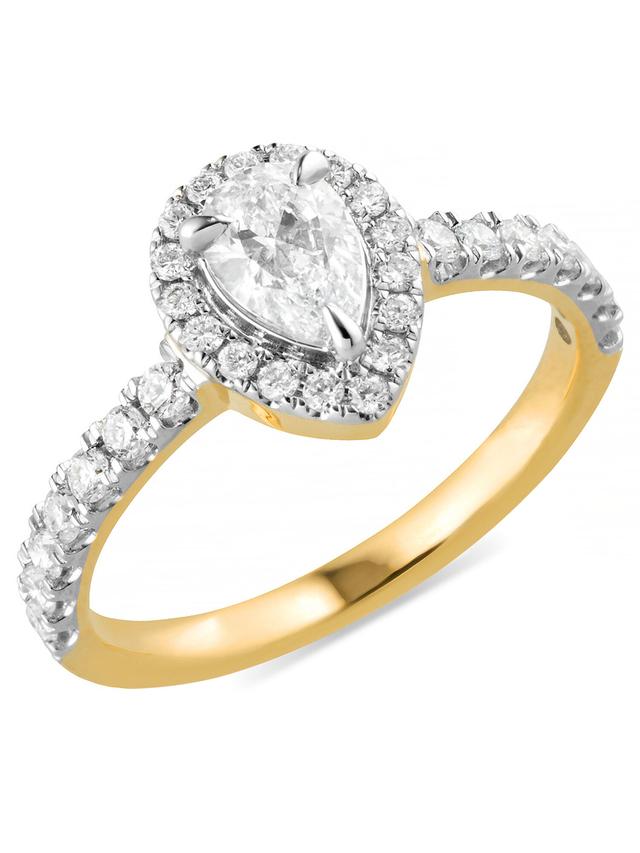 Brillant-Ring, Brillant-Ring LG, Gold 585, poliert