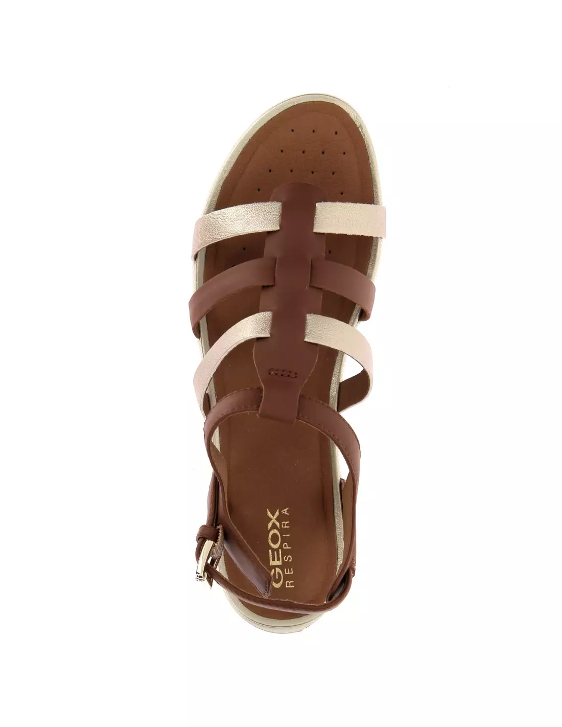 VEGA - Sandales & nu-pieds COGNAC/LTGOLD