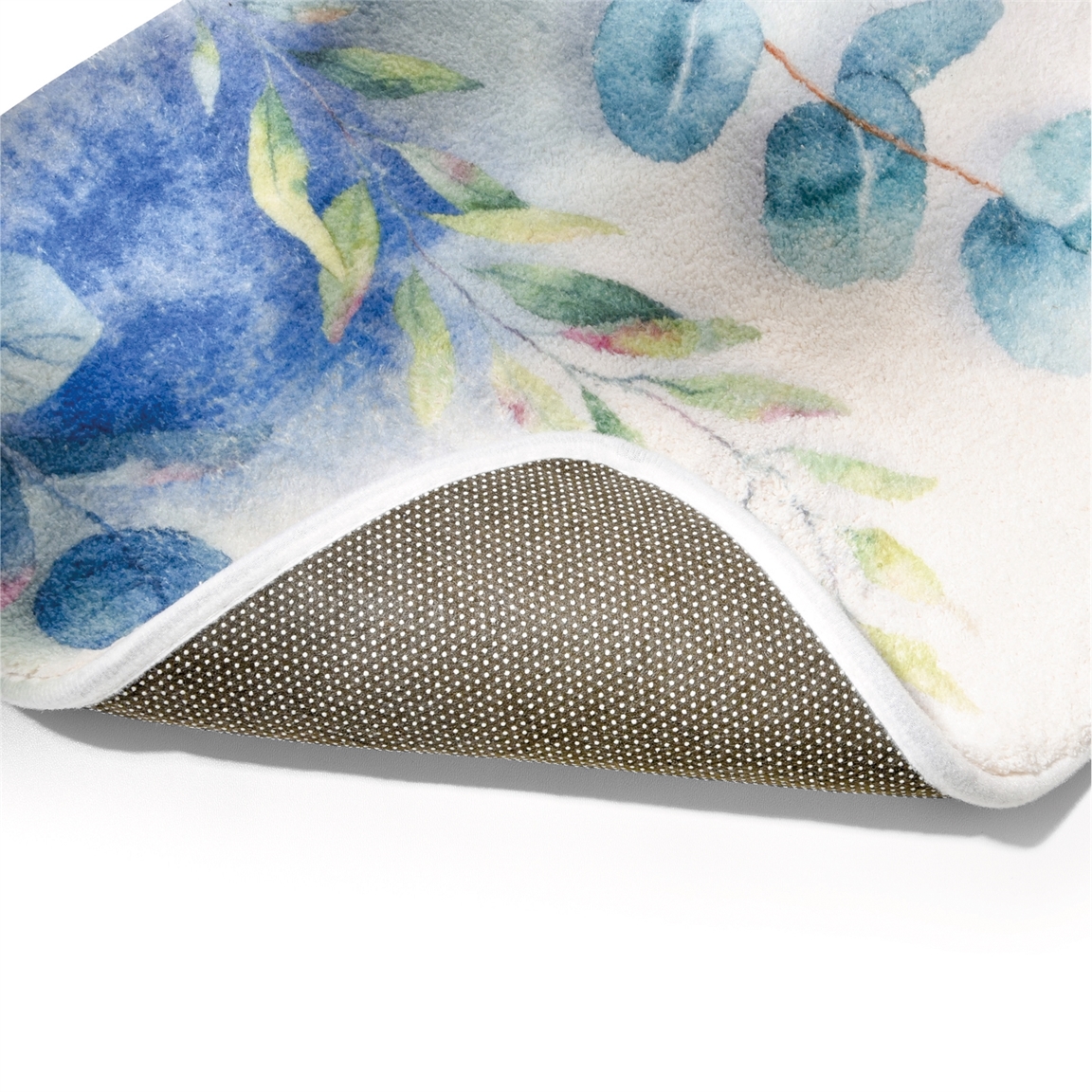 Tapis feuilles et papillons
