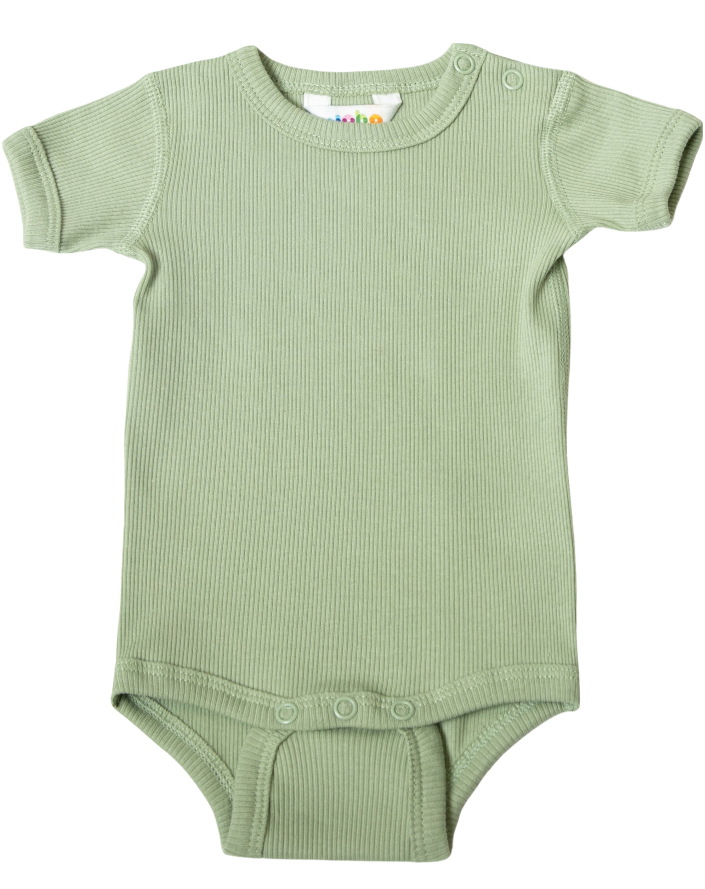 Kurzarm-Body 4022 RIB in pale green