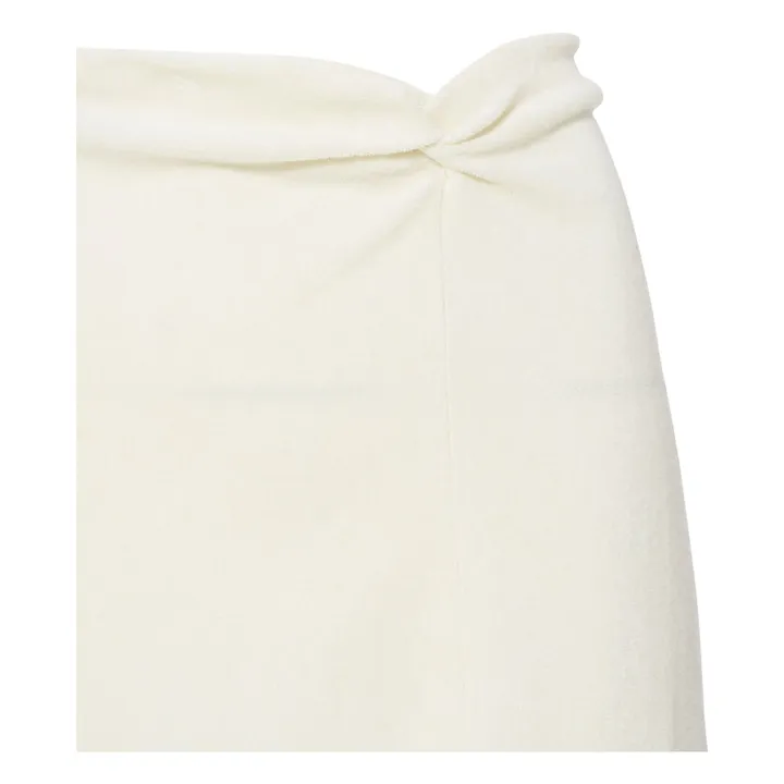 Alma Deia Jupe Eponge Coton Bio | Blanc cassé