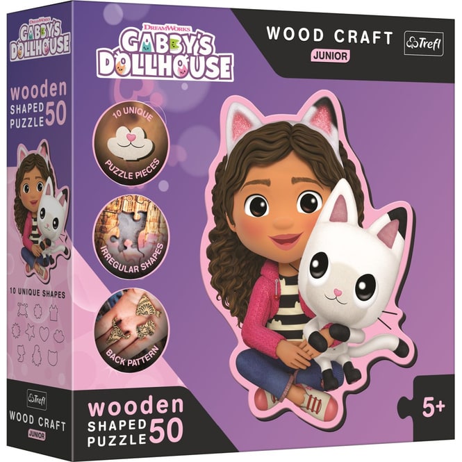 Gabby's Dollhouse - Holz-Formpuzzle - 50 Teile